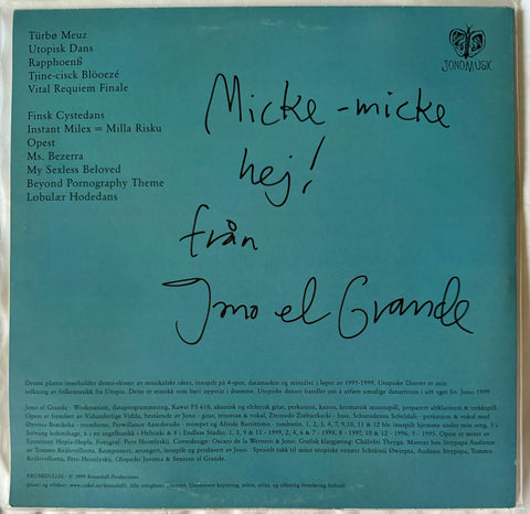 Front cover of Jono El Grande – Utopiske Danser