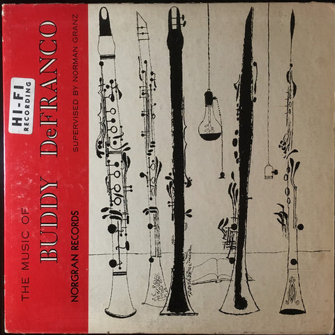 Front cover of Buddy DeFranco – The Music Of Buddy DeFranco, Norgran Records, US, 1954