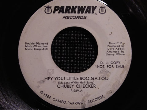 Front cover of Chubby Checker – Hey You! Little Boo-Ga-Loo / Pussy Cat, Parkway, US, 1966