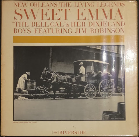 Front cover of "Sweet Emma" Barrett – The Bell Gal And Her Dixieland Boys, Riverside Records, UK, 1961
