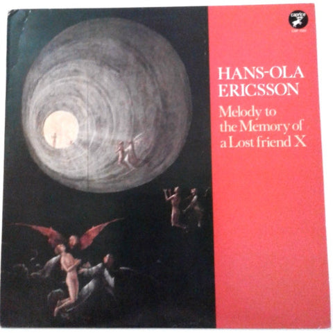 Front cover of Hans-Ola Ericsson – Melody To The Memory Of A Lost Friend X, Caprice Records, Sweden, 1986