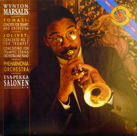 Front cover of Tomasi / Jolivet : Wynton Marsalis, Philharmonia Orchestra, Esa-Pekka Salonen – Concerto For Trumpet And Orchestra / Concerto No. 2 For Trumpet – Concertino For Trumpet, String Orchestra And Piano, CBS Masterworks, Netherlands, 1986