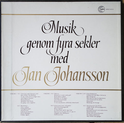 Front cover of Jan Johansson – Musik Genom Fyra Sekler, Megafon, Sweden, 1969