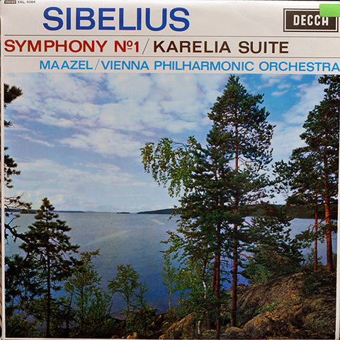 Front cover of Sibelius - Maazel / Vienna Philharmonic Orchestra – Symphony No. 1 / Karelia Suite, Decca, UK