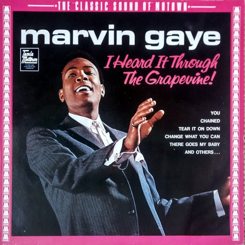 Front cover of Marvin Gaye – I Heard It Through The Grapevine!, Tamla Motown, Europe, 1985
