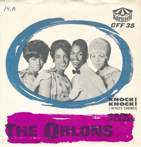 Front cover of The Orlons – Knock! Knock! (Who's There?) / Goin' Places, Cameo Parkway, Sweden, 1964