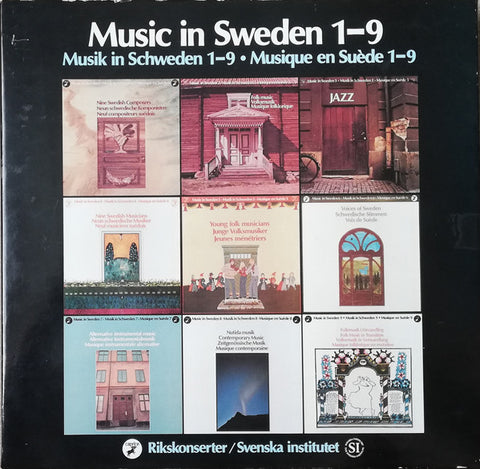 Front cover of Various – Music In Sweden 1-9, Caprice Records, Sweden