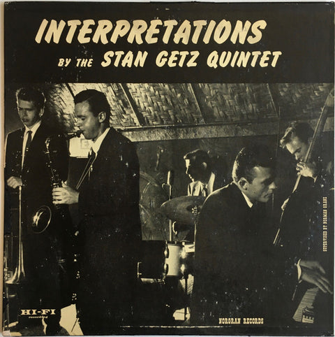 Front cover of The Stan Getz Quintet – Interpretations By The Stan Getz Quintet, Norgran Records, US, 1954