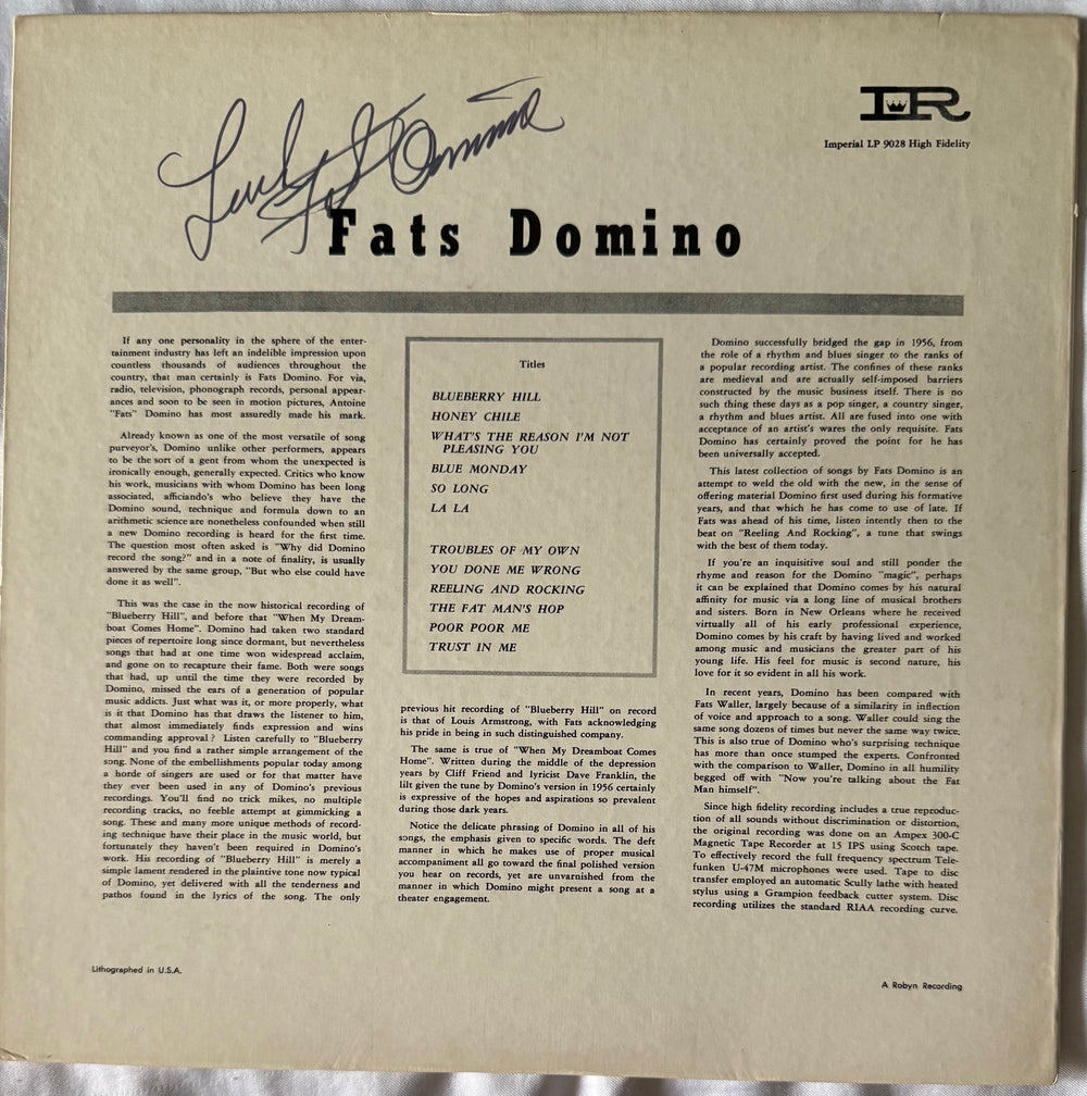 Front cover of Fats Domino – This Is Fats Domino!