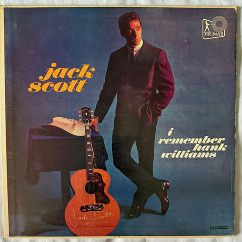 Front cover of Jack Scott – I Remember Hank Williams