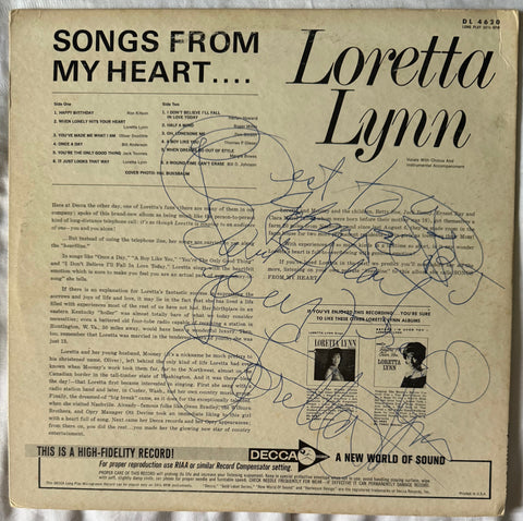 Front cover of Loretta Lynn – Songs From My Heart
