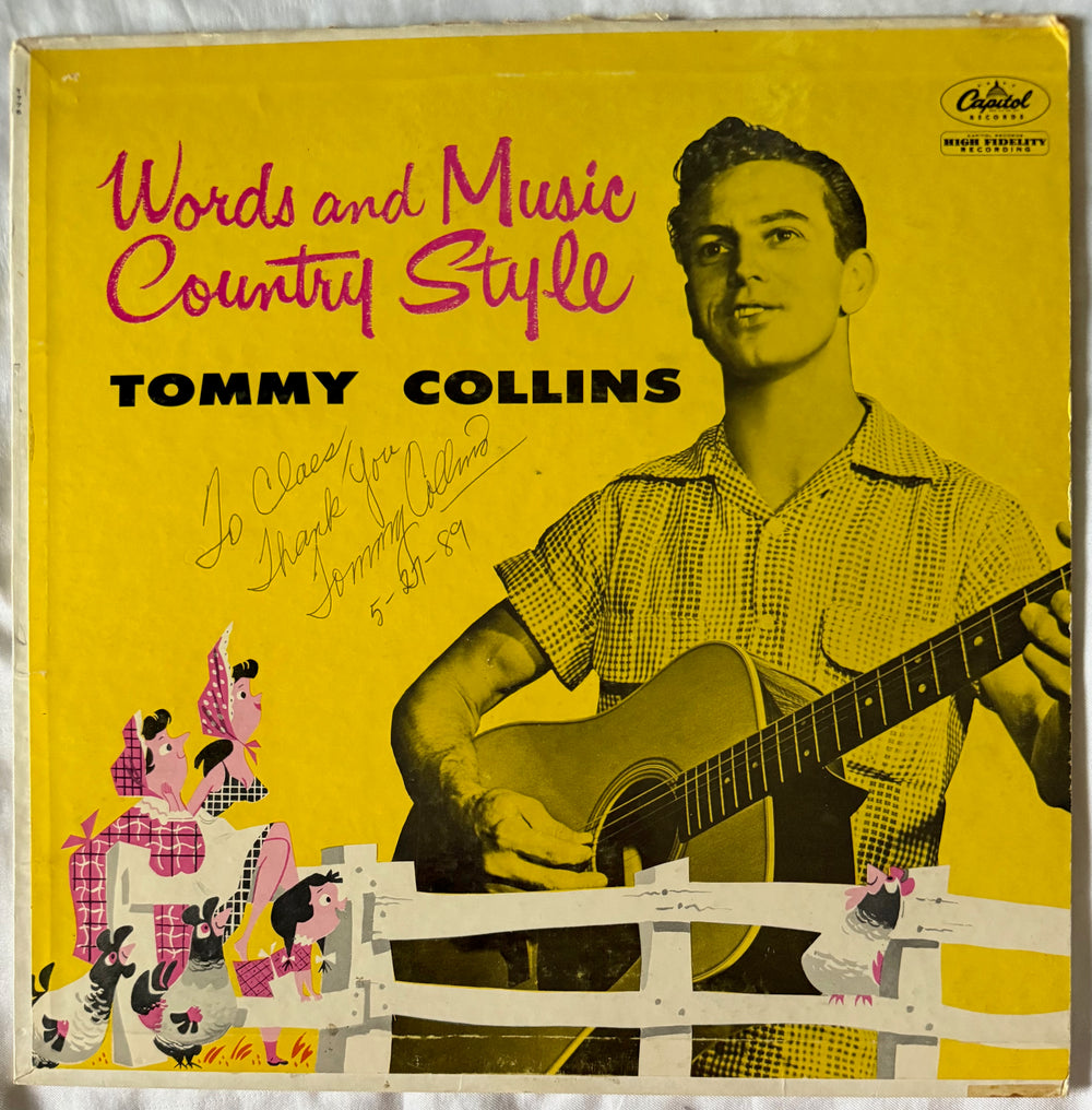 Front cover of Tommy Collins – Words And Music Country Style