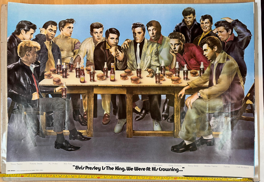 Elvis Presley is the King by Guy Peellaert vintage poster