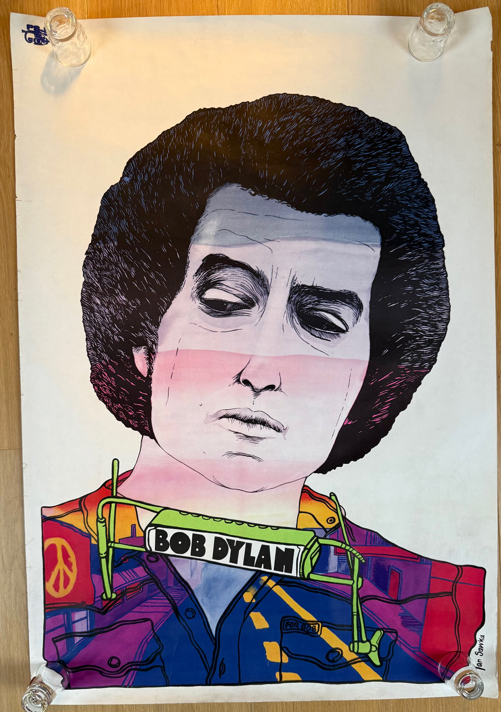 Bob Dylan by Jan Sawka poster