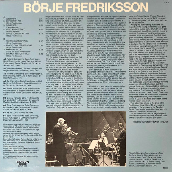 Börje Fredriksson – Fredriksson Special (Sweden, 1989), image 2