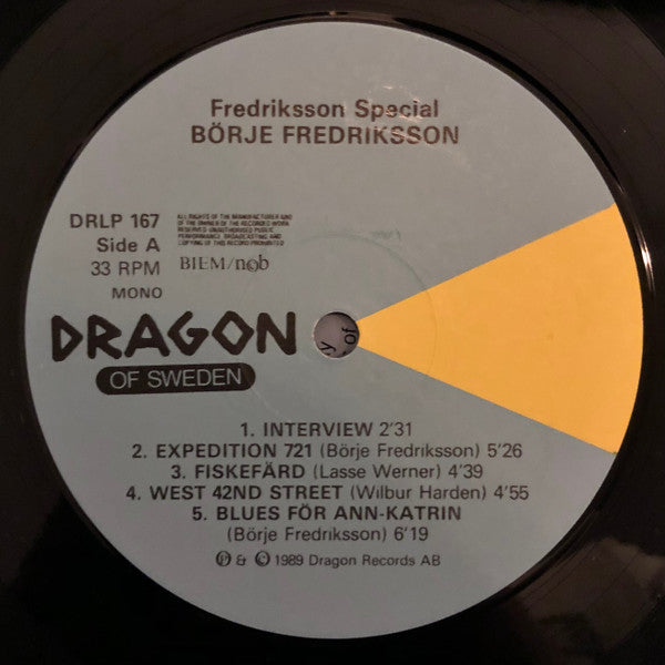 Börje Fredriksson – Fredriksson Special (Sweden, 1989), image 3