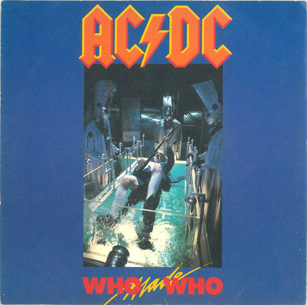 Front cover of AC/DC – Who Made Who, Atlantic, Europe, 1986