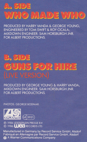 AC/DC – Who Made Who, image 5