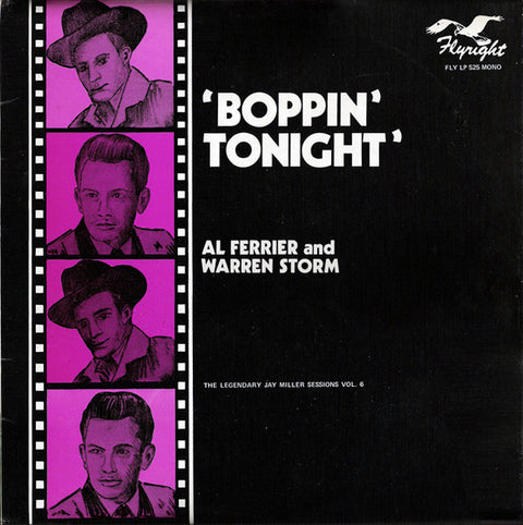 Front cover of Al Ferrier And Warren Storm – Boppin' Tonight, Flyright Records, UK, 1977