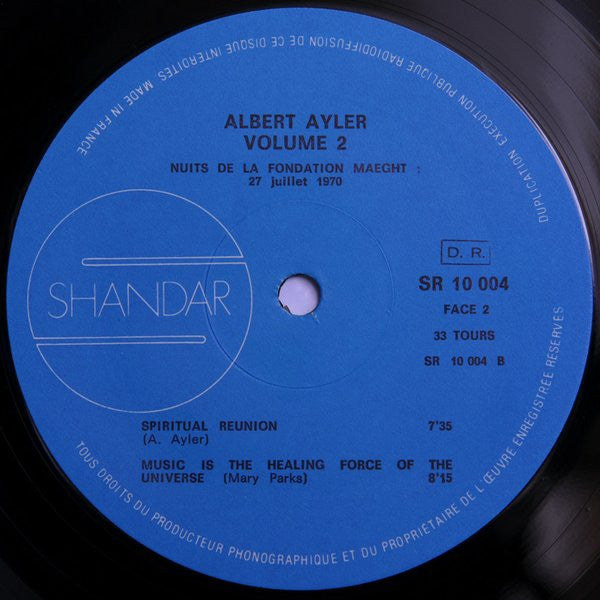 Albert Ayler – Nuits De La Fondation Maeght Volume 2, image 5