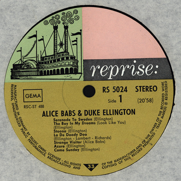 Alice Babs & Duke Ellington – Serenade To Sweden, image 3