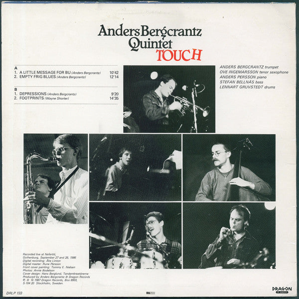 Anders Bergcrantz Quintet – Touch, image 2