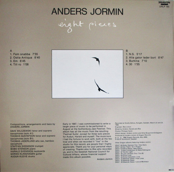 Anders Jormin – Eight Pieces, image 2