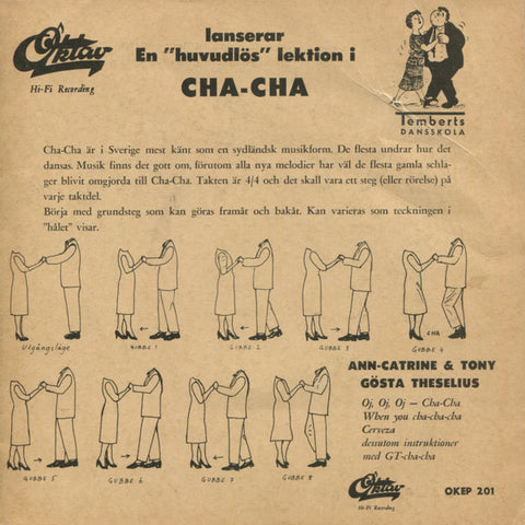 Front cover of Ann-Catrine & Tony – G. T. Cha-Cha, Oktav, Sweden