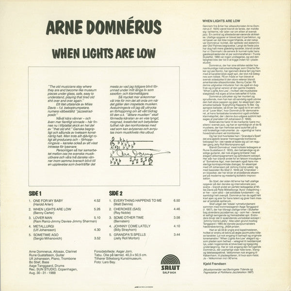 Arne Domnérus – When Lights Are Low, image 2