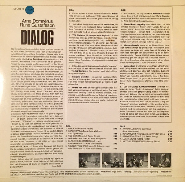Arne Domnérus & Rune Gustafsson – Dialog, image 2