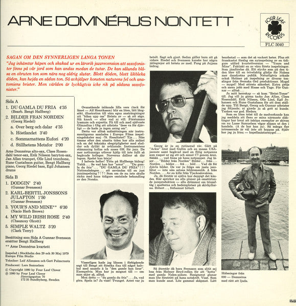 Arne Domnérus Nontett – Bröst-toner, image 2