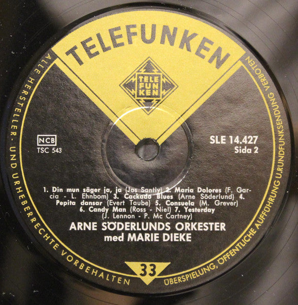 Arne Söderlunds Orkester Med Marie Dieke – Arne Söderlunds Orkester Med Marie Dieke, image 4
