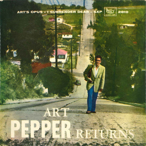 Front cover of Art Pepper Quartet – Art Pepper Returns, Sonet, Sweden, 1957