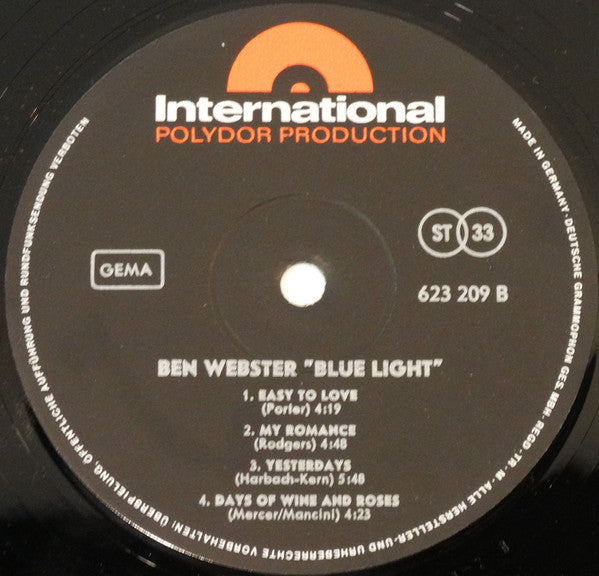 Ben Webster – Blue Light, image 4