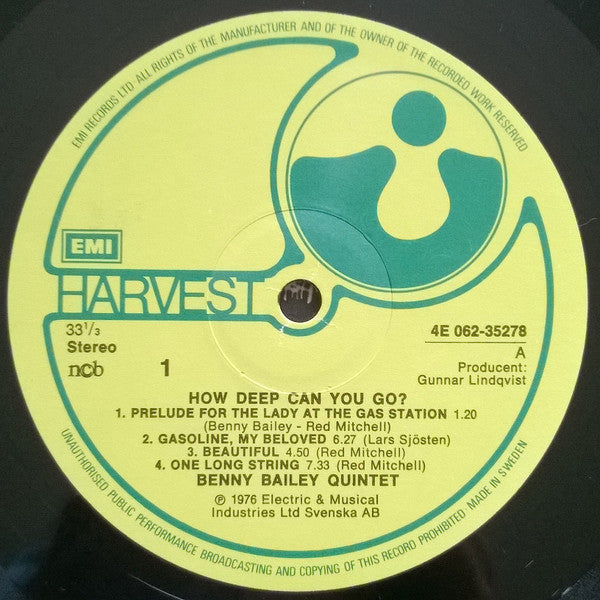 Benny Bailey Quintet – How Deep Can You Go?, image 3