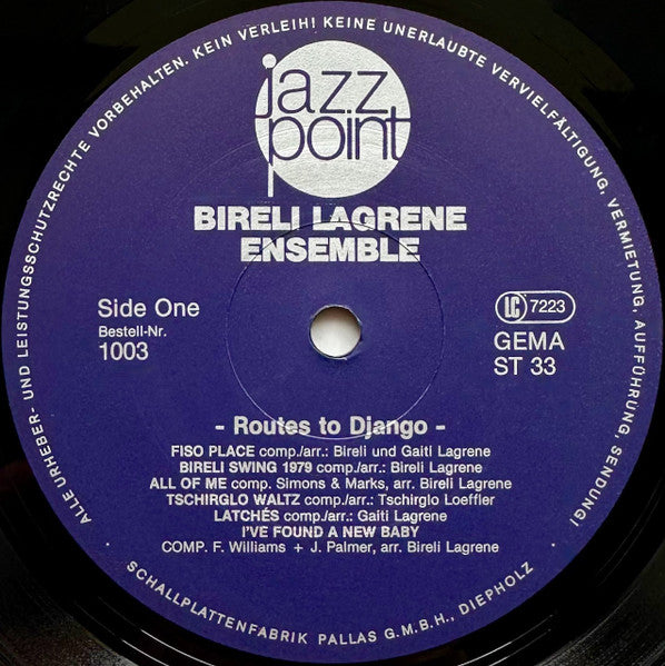 Bireli Lagrene Ensemble – Routes To Django (Live At The »Krokodil«), image 3