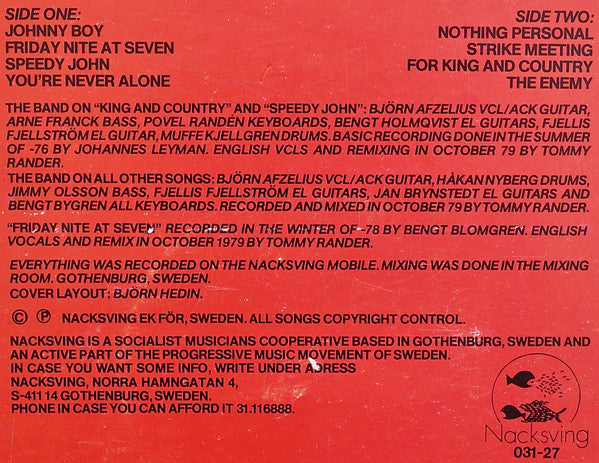 Björn Afzelius Band – Another Tale To Tell, image 3