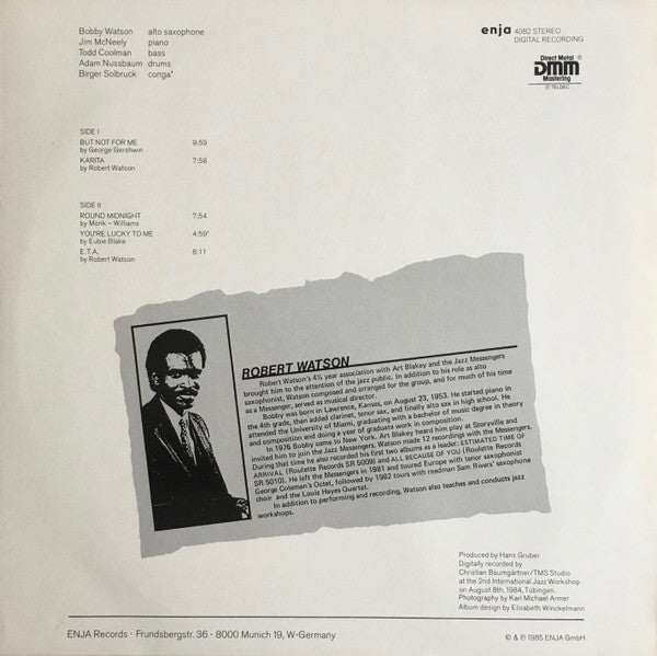Bobby Watson – Advance, image 2