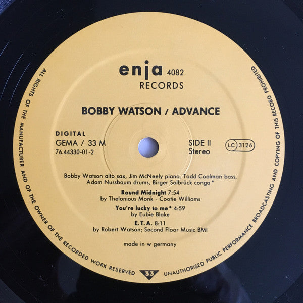 Bobby Watson – Advance, image 4