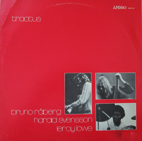 Front cover of Bruno Råberg, Harald Svensson, Leroy Lowe – Tractus, Amigo, Sweden, 1976