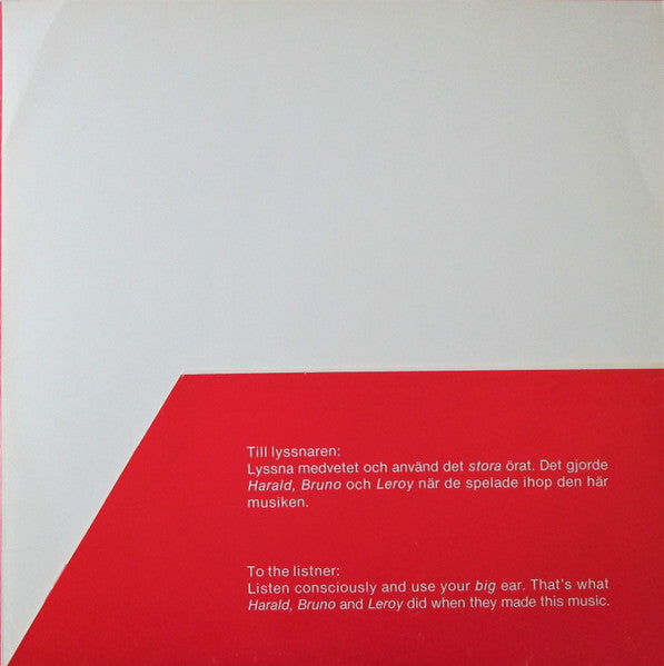 Bruno Råberg, Harald Svensson, Leroy Lowe – Tractus, image 3