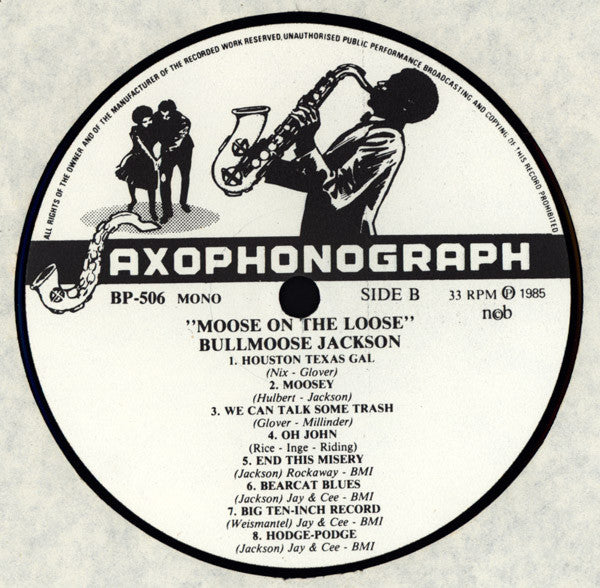 Bullmoose Jackson & His Buffalo Bearcats – Moose On The Loose, image 4