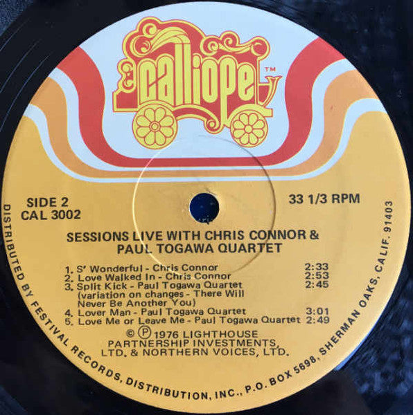 Cal Tjader, Chris Connor And Paul Togawa – Sessions, Live, image 4