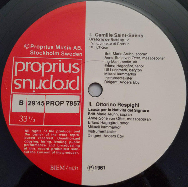 Saint-Saëns / Respighi – Oratorio De Noël / Lauda Per La Natività Del Signore, image 4