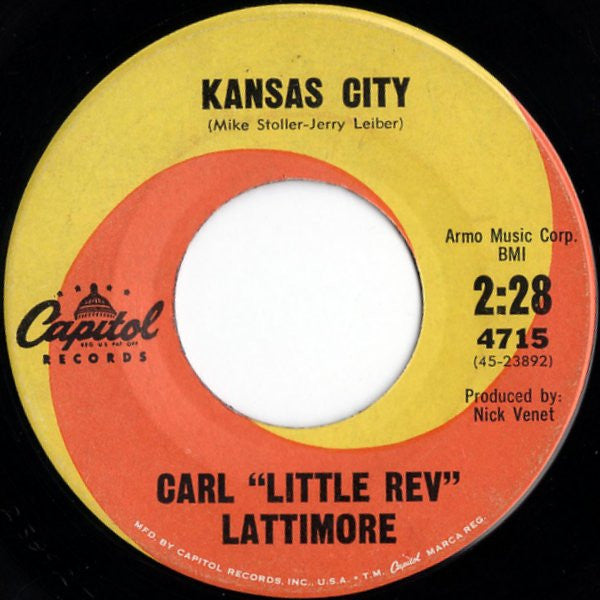 Carl "Little Rev" Lattimore – Carl's Dance Party / Kansas City, image 2