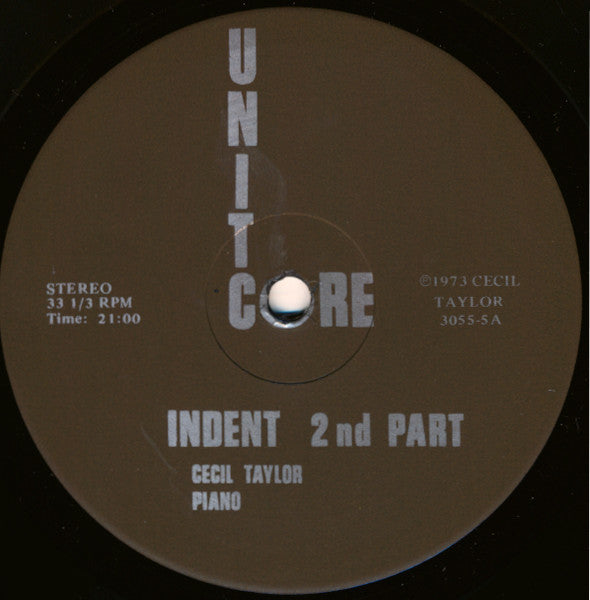 Cecil Taylor – Indent, image 2