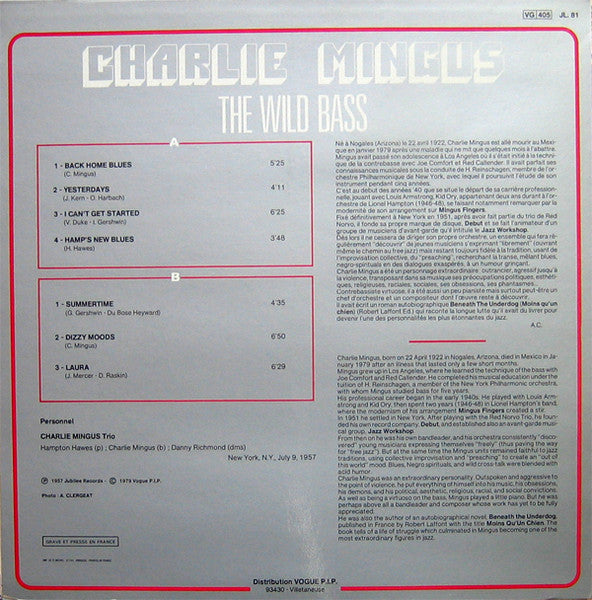 Charlie Mingus – The Wild Bass, image 2
