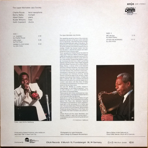 Charlie Rouse, Benny Bailey, Al Dailey – The Upper Manhattan Jazz Society, image 3
