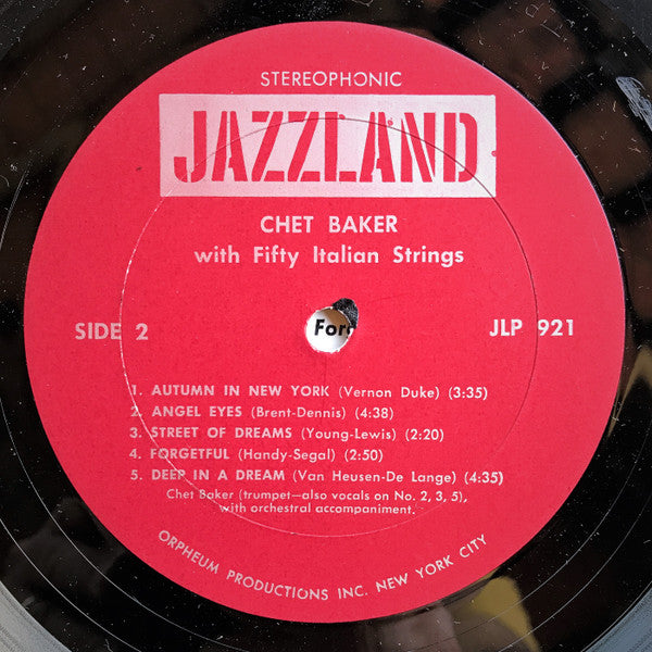 Chet Baker – Chet Baker With Fifty Italian Strings, image 4