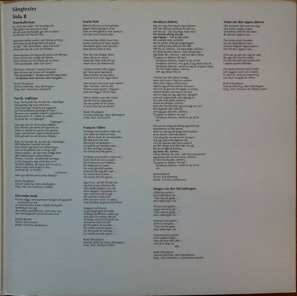 Christina Andersson – Christina Andersson Sjunger Bulat Okudzjava Och Bertolt Brecht, image 5